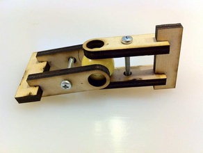 laser cut universal joint engineering experiment cutter part robotics 3d print model - Mito3D