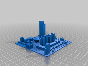 albany ny micro city 3d drucken 3d print model - Mito3D