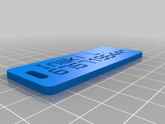 il mio personalizzato customizer versione bagagli etichetta organizzazione 3D print model - Mito3D