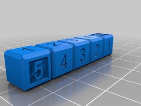 counting blocks math customizer 3d print model - Mito3D