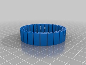 dual flexible bracelet bracelets customized 3d print model - Mito3D