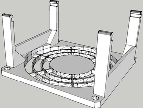 las rampas de la junta 60 mm montaje del ventilador 3d impresora accesorios 14 3d print model - Mito3D