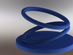 illusione di filatura ad anello sculture 3d print model - Mito3D