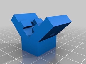 attachment blocks sticking drawer handle onto your prism 3d printer accessories openscad reprap 3d print model - Mito3D