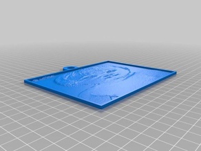 my first lithopane picture 2d art customized 3d print model - Mito3D
