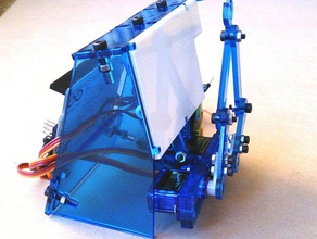 plot clock stand diy arduino laser cut plotclock servo time 3d print model - Mito3D