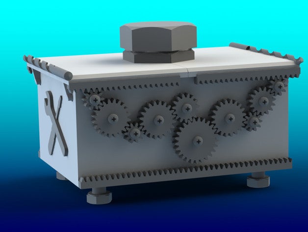 gearbox containers 3D print model - Mito3D