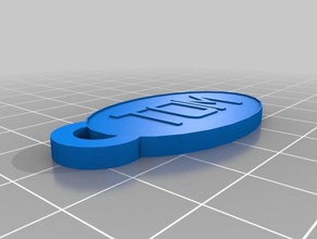 2 tom Anahtarlık özelleştirilmiş 3d print model - Mito3D