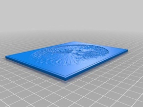 my customized lithopane 2d art 3d print model - Mito3D