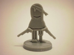 flatminis female pirate toys games 3d print model - Mito3D