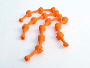 ball socket posts construction toys attachments bild branch connectors finger joint line ogo sport 3d print model - Mito3D