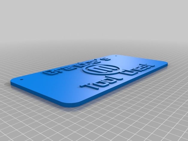 boîte à outils signe des signes les logos personnalisé 3D print model - Mito3D