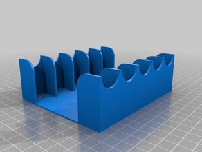 my customized parametric altoids storage rack wideversion organization 3d print model - Mito3D