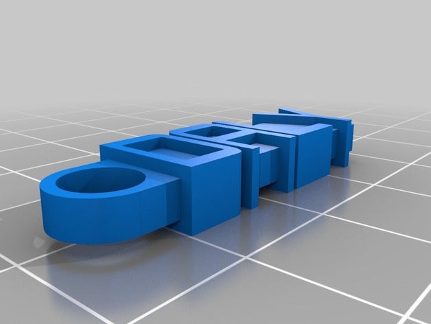 daly keychain organization customized 3D print model - Mito3D