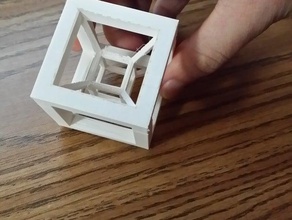 adhd cube hypercube4th dimensional object other 3d print model - Mito3D