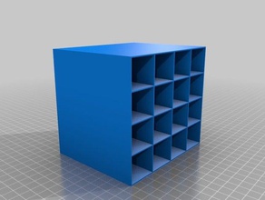 mini rack de armazenamento v16 recipientes personalizado 3d print model - Mito3D