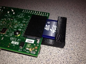 raspberrypi sdcard retainer electronics 3d print model - Mito3D