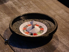 la ruleta de beber game games ball black bucket casino numbers red roulete ruletka russian shot shots spel turning wheel working 3d print model - Mito3D