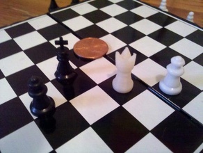 reemplazo rey de viajes tablero ajedrez juego magnético reparación 3d print model - Mito3D