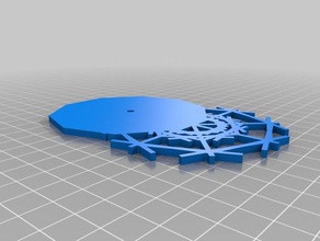 100 pointy snowflake ornament other customized 3d print model - Mito3D
