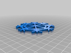 999 pointy snowflake ornament other customized 3d print model - Mito3D