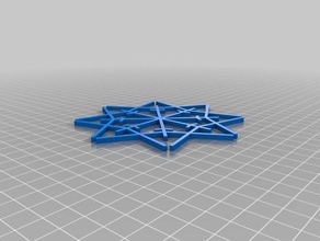 990 pointy snowflake ornament other customized 3d print model - Mito3D
