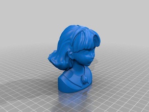 anime girl people 3d print model - Mito3D