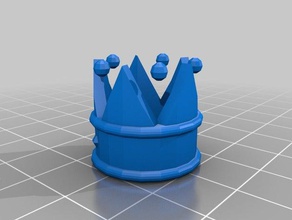 5 point king crown accessories customized 3d print model - Mito3D