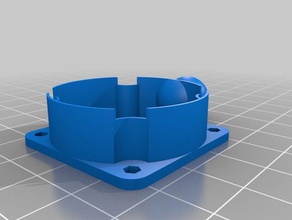 il mio personalizzato articolato giunto a sfera di montaggio per ventola estrusore 3d la stampante accessori 3d print model - Mito3D