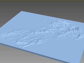 région de wellington heightmap les analyses des répliques dem la nouvelle-zélande terrain 3d print model - Mito3D