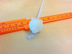 embudo de separación hairstick accesorios química cabello palo 3d print model - Mito3D