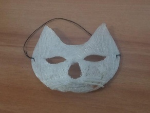 carnival cat mask accessories costume mardi gras 3d print model - Mito3D