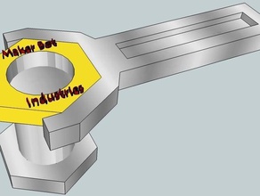 nut spanner other 3d makeentry model sketchup 3d print model - Mito3D