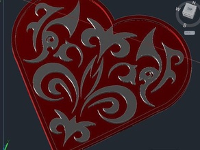 syxx conception de coeur les pièces monnaie badges l'amour rouge valentine 3d print model - Mito3D