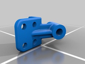 angle shaft bearing bracket parts plate 3d print model - Mito3D
