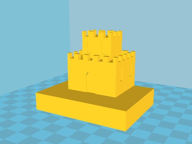 forte di mario 8 bit Modelle super maio 3D print model - Mito3D