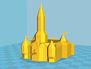 64 castello di şeftali bit Süper mario modelleri kale mastle 3d print model - Mito3D