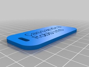 cassandra luggage label organization customized 3d print model - Mito3D
