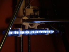 led prusa montieren 3d Drucker - Zubehör leds Licht Beleuchtung 3d print model - Mito3D