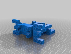 starship eco astronave i giocattoli giochi blocchi blokify bloks bambini 3d print model - Mito3D