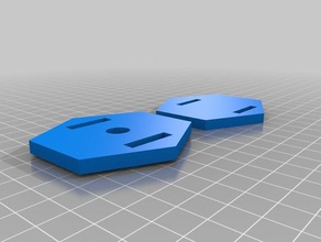 Sechseck-Platte 3d drucken 3d print model - Mito3D