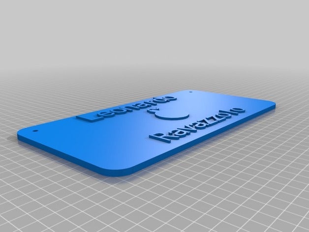 targa leo sinais logotipos personalizado 3D print model - Mito3D