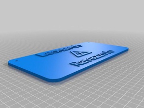 targa leo2 i segni loghi personalizzato 3d print model - Mito3D