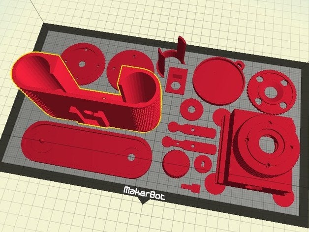 schlems p66 camera all parts one thing file 3D print model - Mito3D