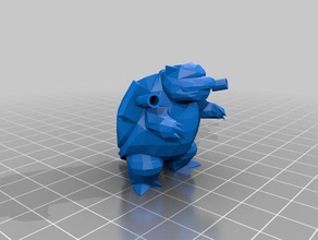 blastoise 3d impressão pokemon 3d print model - Mito3D