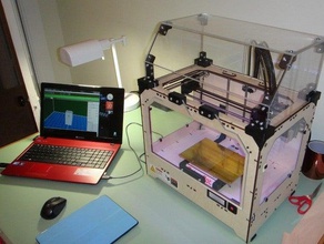 replicator enclosure no laser needed 3d printer accessories hood windows 3d print model - Mito3D