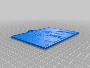 my customized lithopane 2d art 3d print model - Mito3D