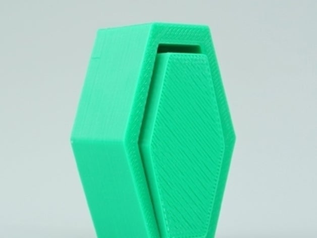 caja con forma de ataúd contenedores 3D print model - Mito3D