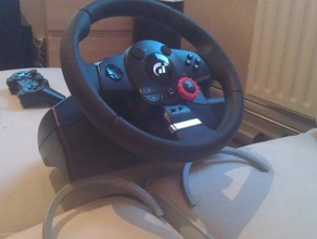 driving force gt appoggiagambe giocattolo gioco accessori drivingforce logitech pc ps3 gara racing volante 3d print model - Mito3D
