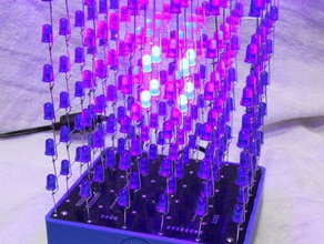 6x6x6 cube en led de l'électronique arduino 3d print model - Mito3D